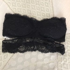 Black lace bralette